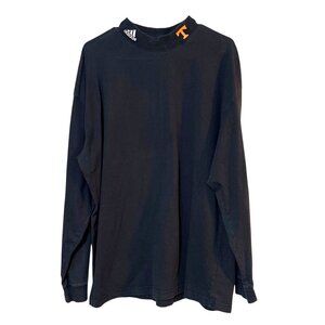 Adidas Long Sleeve Mock Neck Shirt Mens XL Blue Blue With Tennessee "T" Logo
